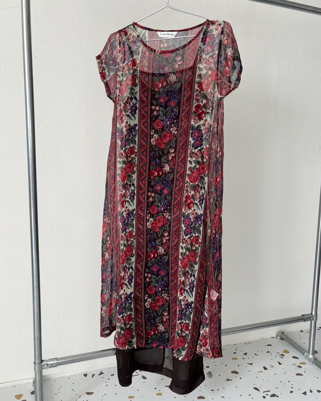 빈티지 레이어드 롱 원피스 상품이미지3