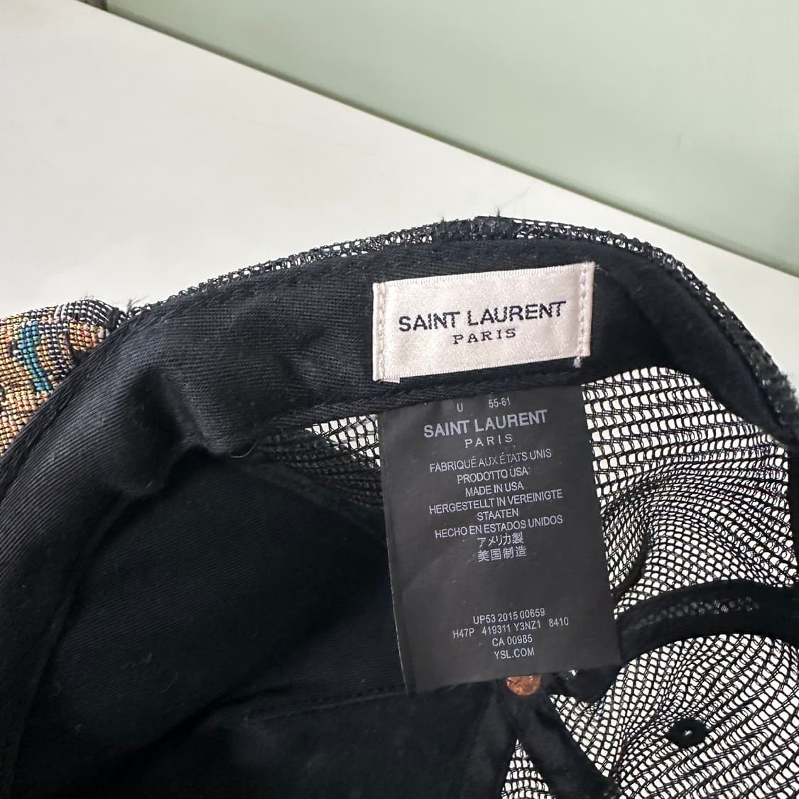 OS 생로랑 블랙 생조기자수 스냅백 상품이미지4