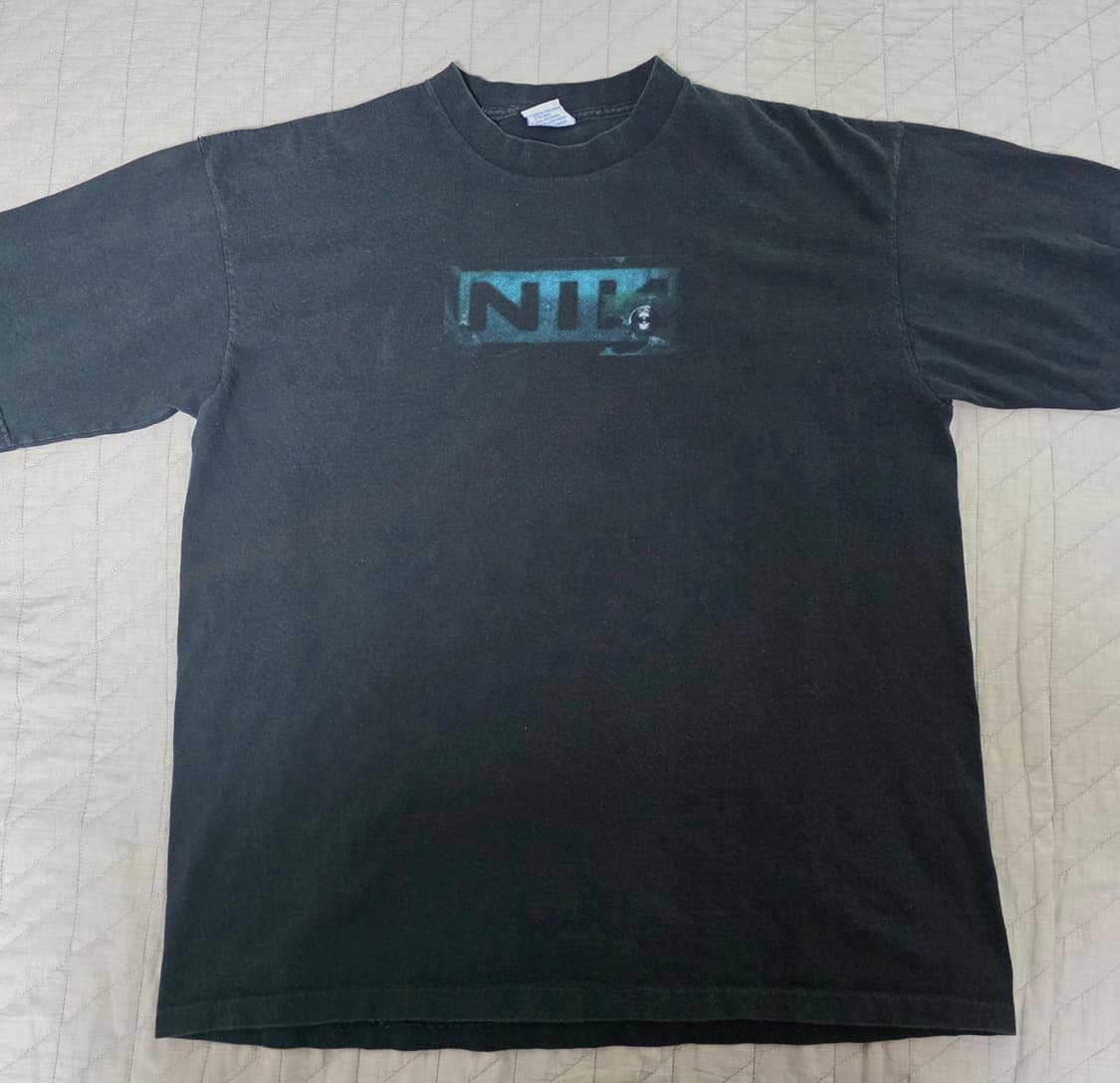[XL] 90s 나인인치네일스 NOTHING 로고 밴드티 티셔츠 상품이미지1