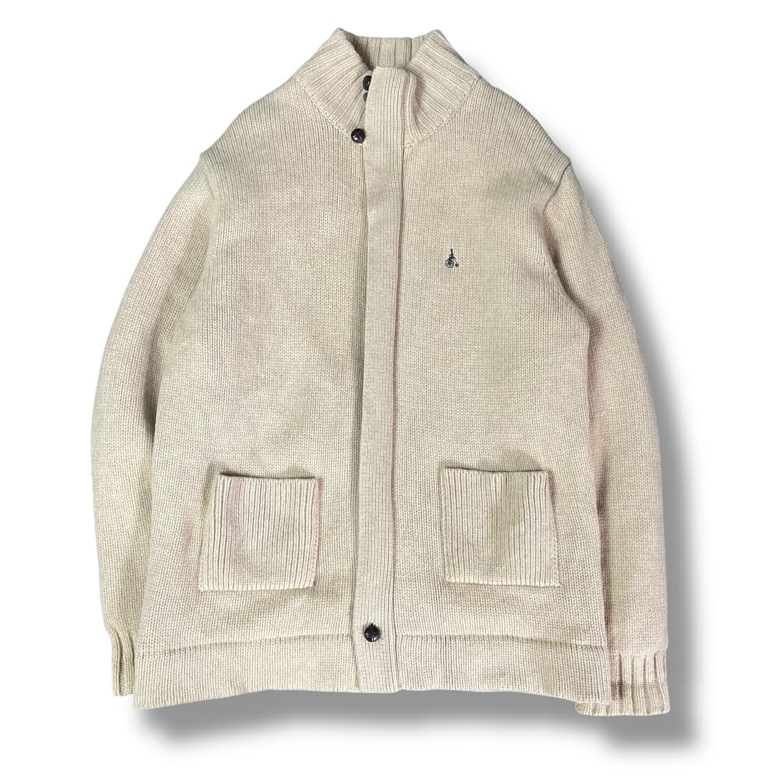 빈폴 로고 베이지 니트 가디건 100 상품이미지1