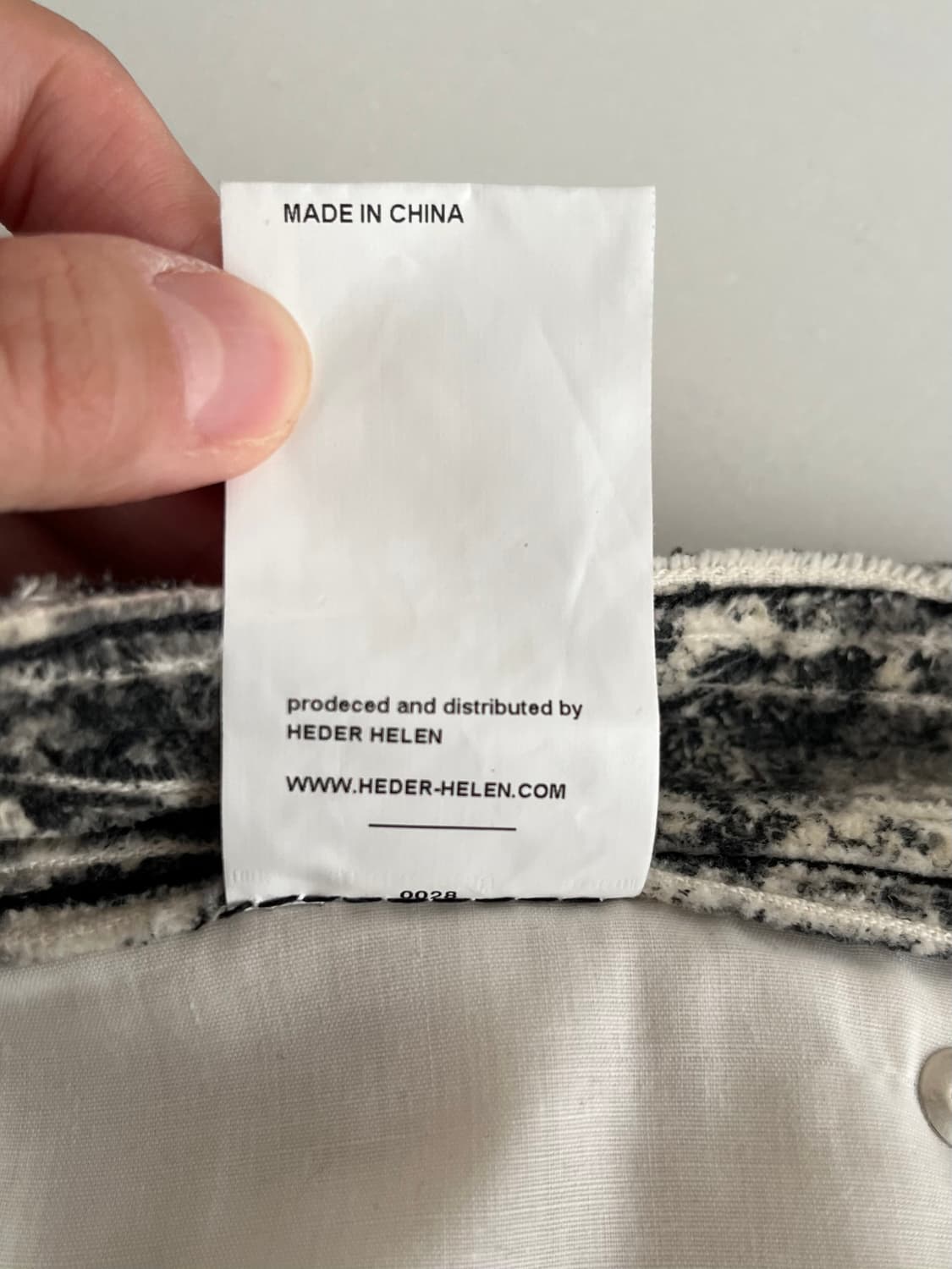 48) 헤더헬렌 코듀로이 타이다이 팬츠 아이보리 상품이미지6