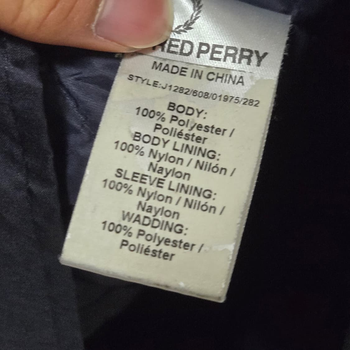 프레드페리 네이비 자켓 / 남성 자켓/ 남자 자켓 상품이미지4