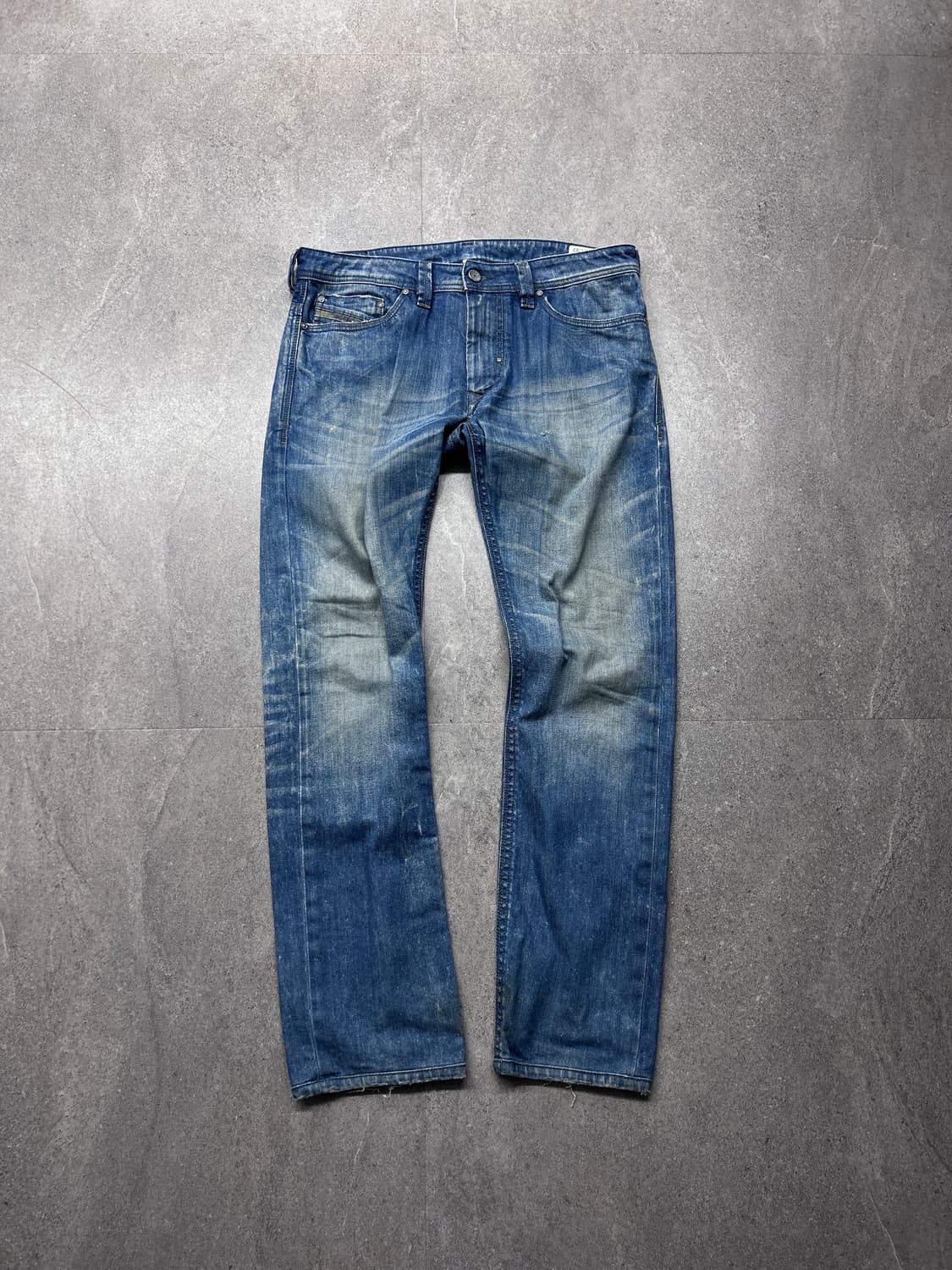 디젤 Thanaz 디스트레스드 워싱 데님 상품이미지3