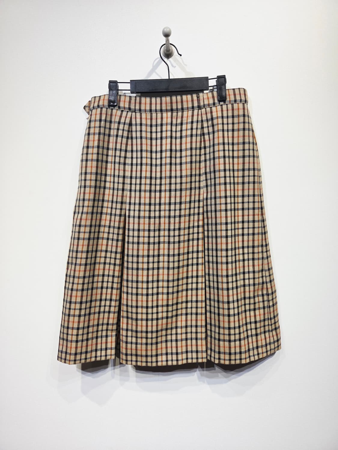 닥스(DAKS) 하우스체크 울 100% 플리츠 스커트 상품이미지3