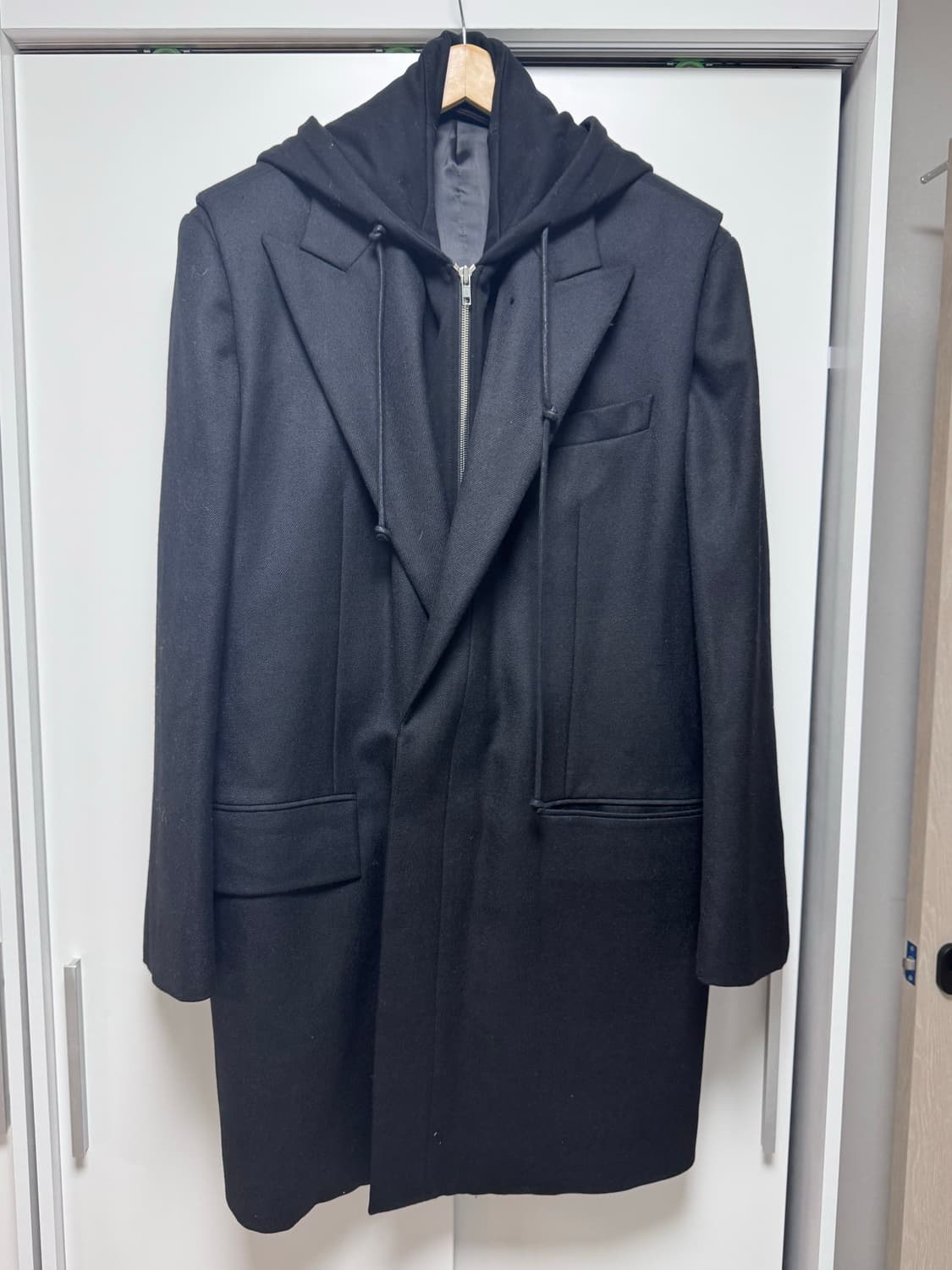 [준지/Juun.J] 23년 후드 레이어드 코트 정식 샘플 상품이미지1