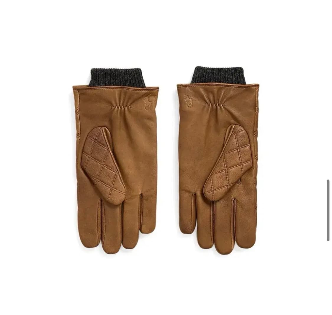 폴로 랄프로렌 퀼팅레더 장갑 상품이미지2
