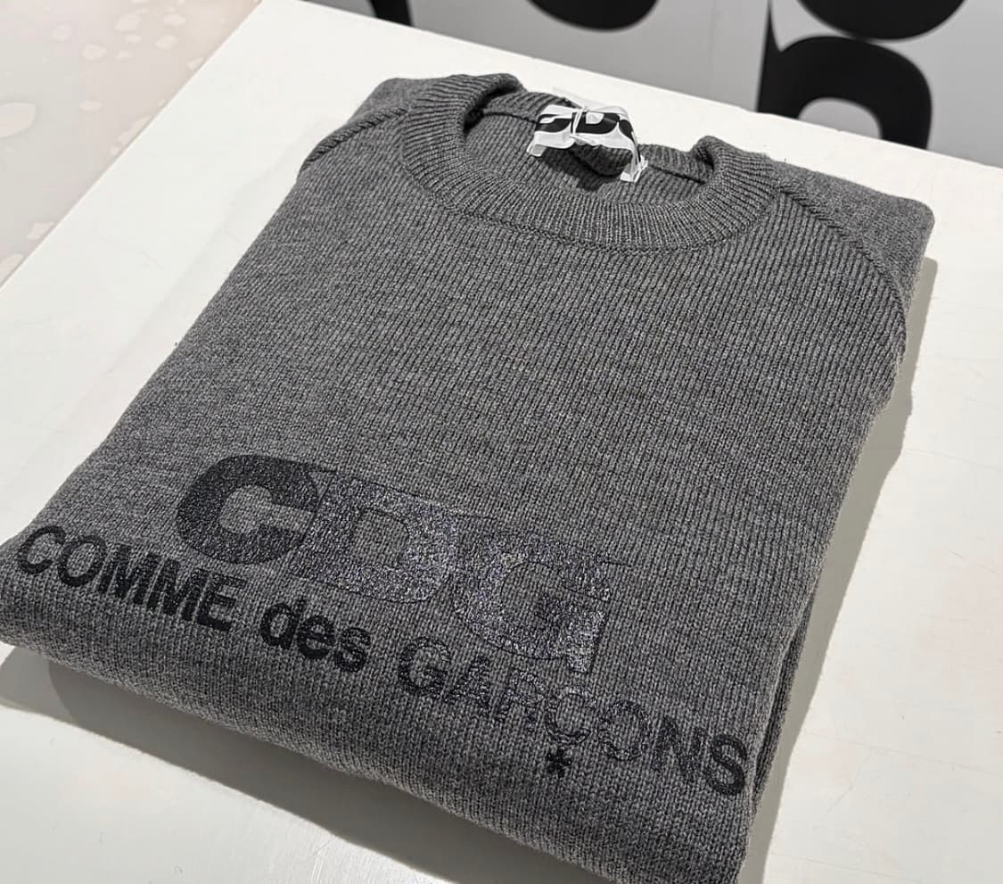 cdg 니트 그레이 xxl 상품이미지2