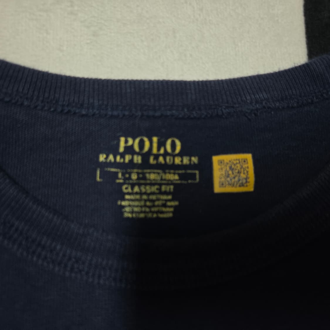L 폴로랄프로렌 클래식 헤비웨이트 반팔 티셔츠 네이비 상품이미지3