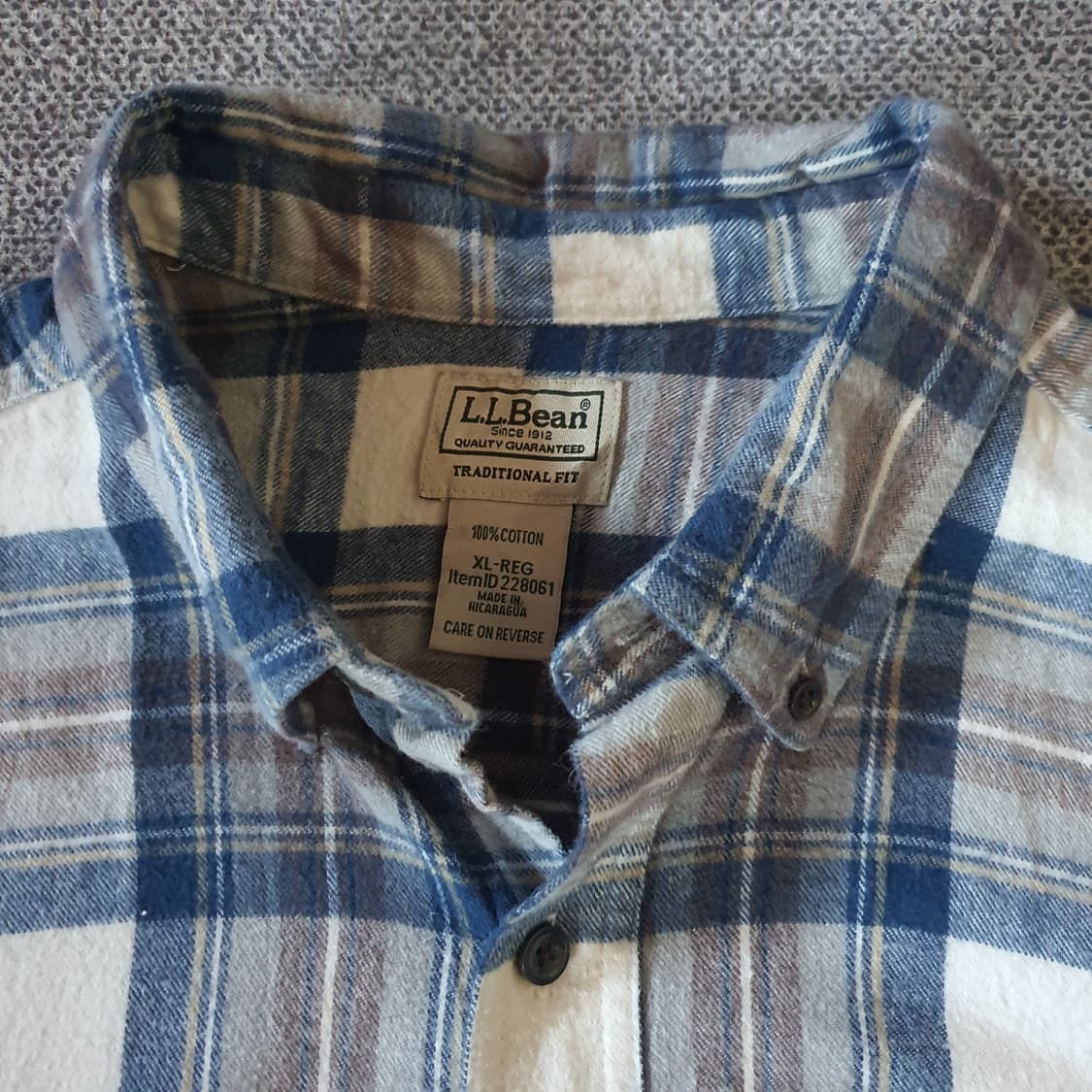 L.L Bean 플란넬 셔츠no.12 상품이미지3