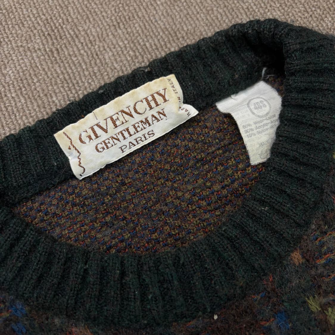 GIVENCHY 지방시 빈티지 패턴 울니트  상품이미지2