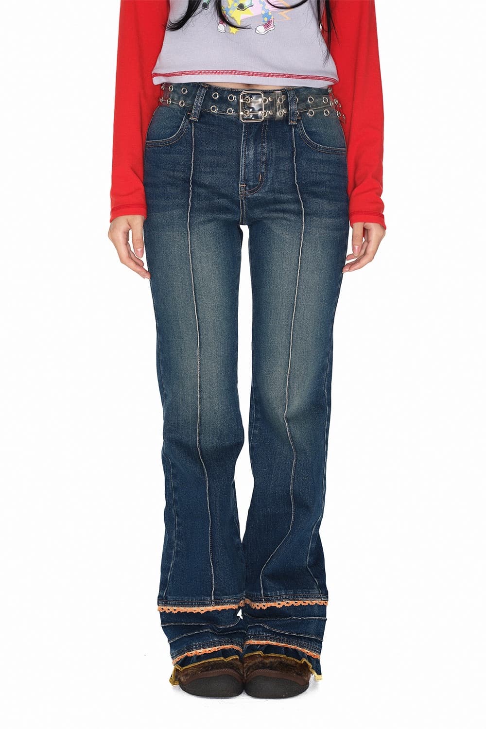 유쓰배쓰 데님팬츠 상품이미지1