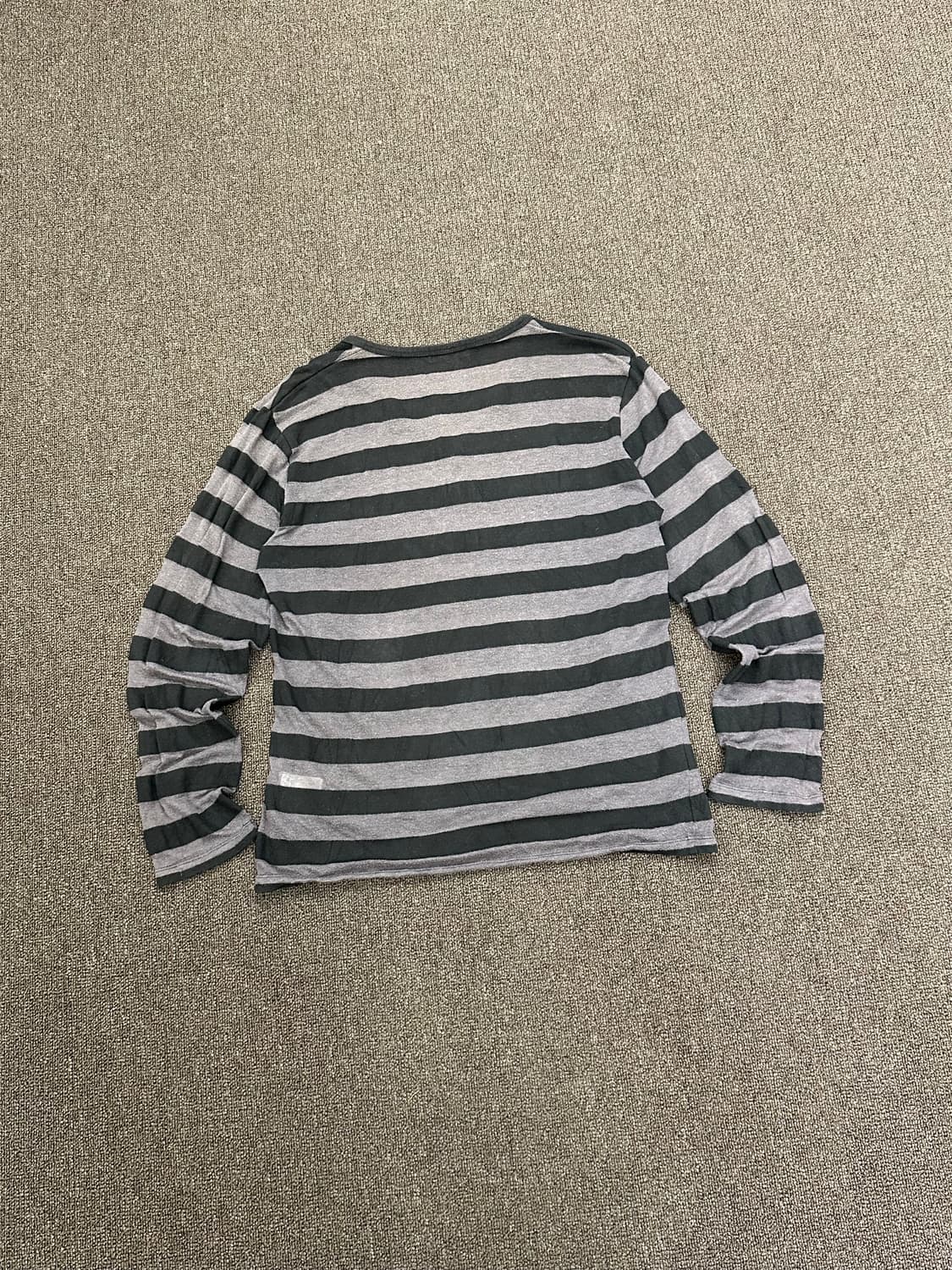 L)COMME CA ISM 빈티지 v넥 스트라이프 롱슬리브 상품이미지5