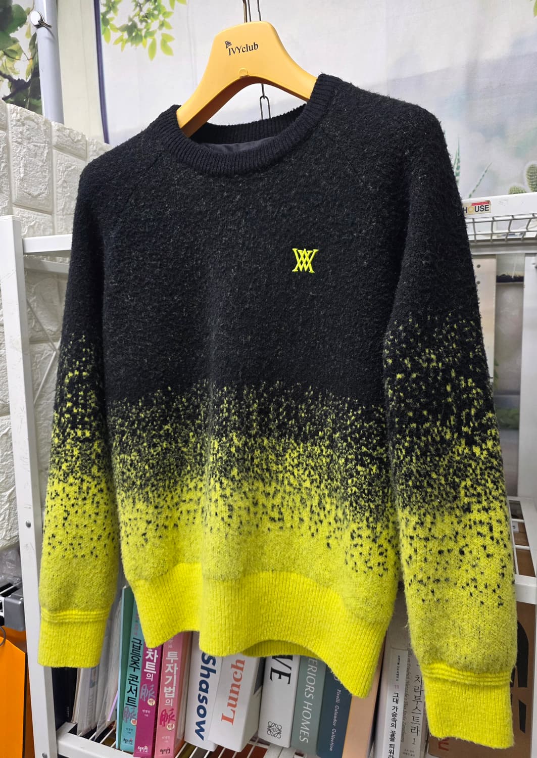 어뉴 여성골프니트 S 겨울 방풍니트 그라데이션 AD42 상품이미지2