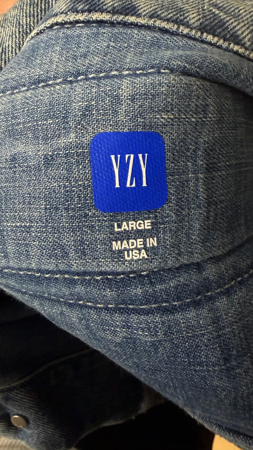 Yeezy gap balenciaga padded denim jacket 상품이미지4