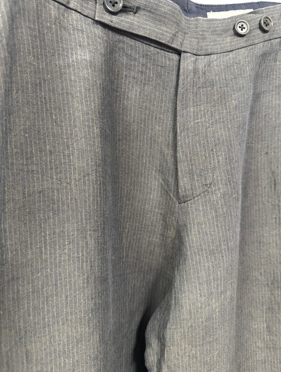 MARGARET HOWELL MHL 마가렛 호웰 핀스트라이프 린넨 와이드 상품이미지3