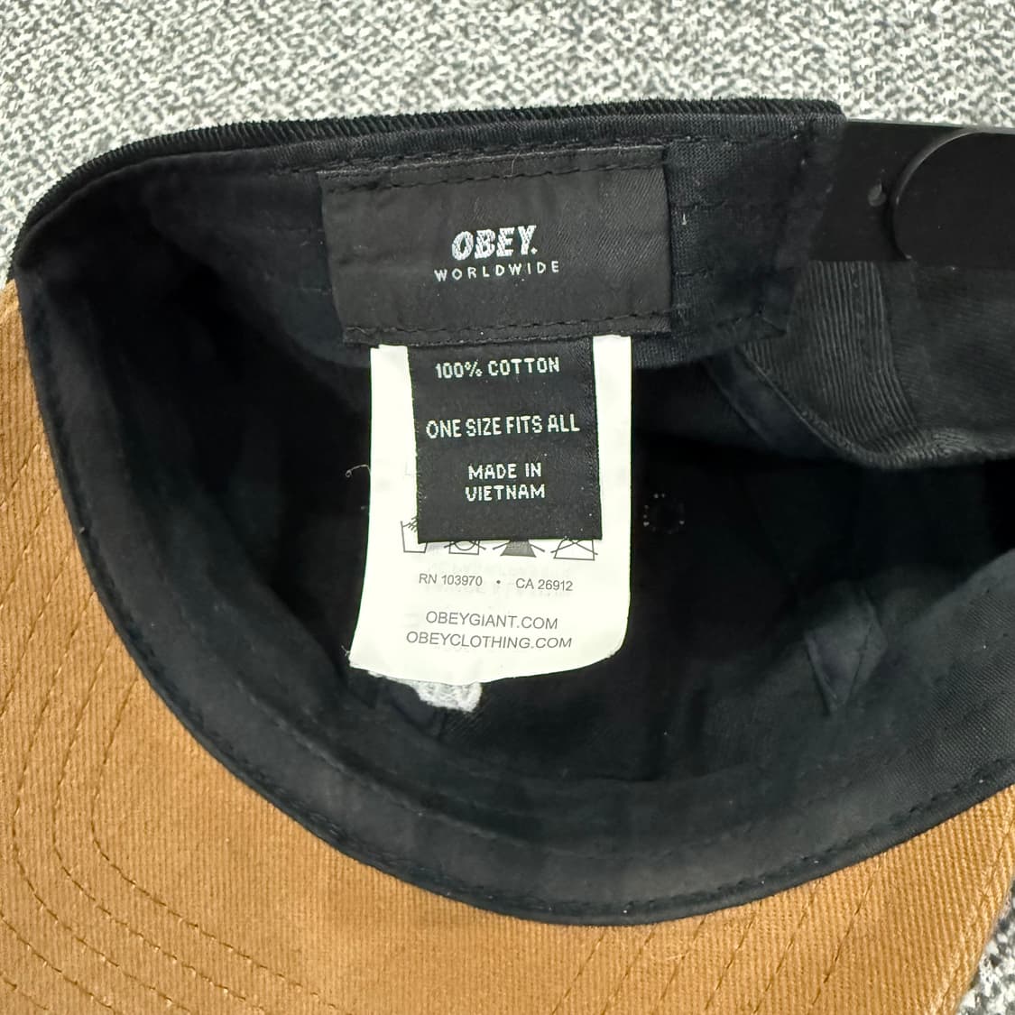 F 오베이 OBEY 올드스쿨 블랙 브라운 볼캡 모자 상품이미지9