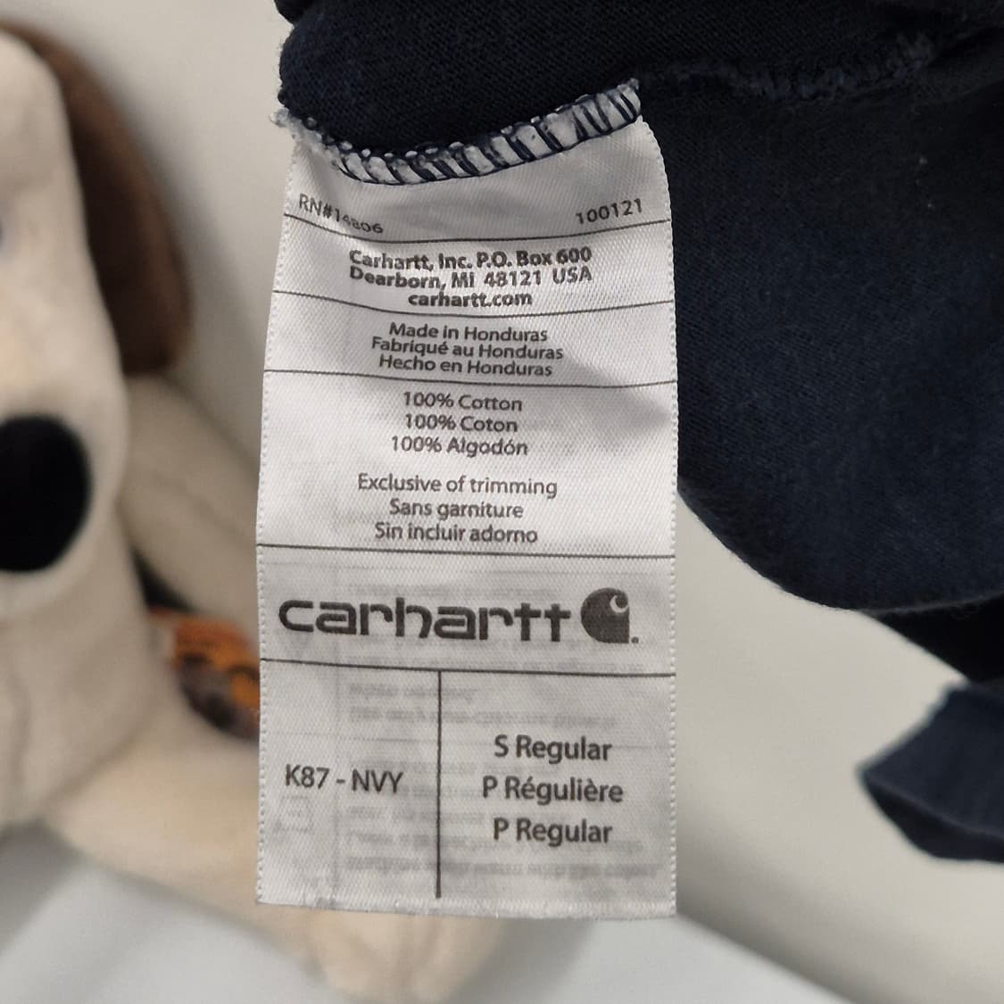칼하트 네이비 반팔 S 상품이미지5