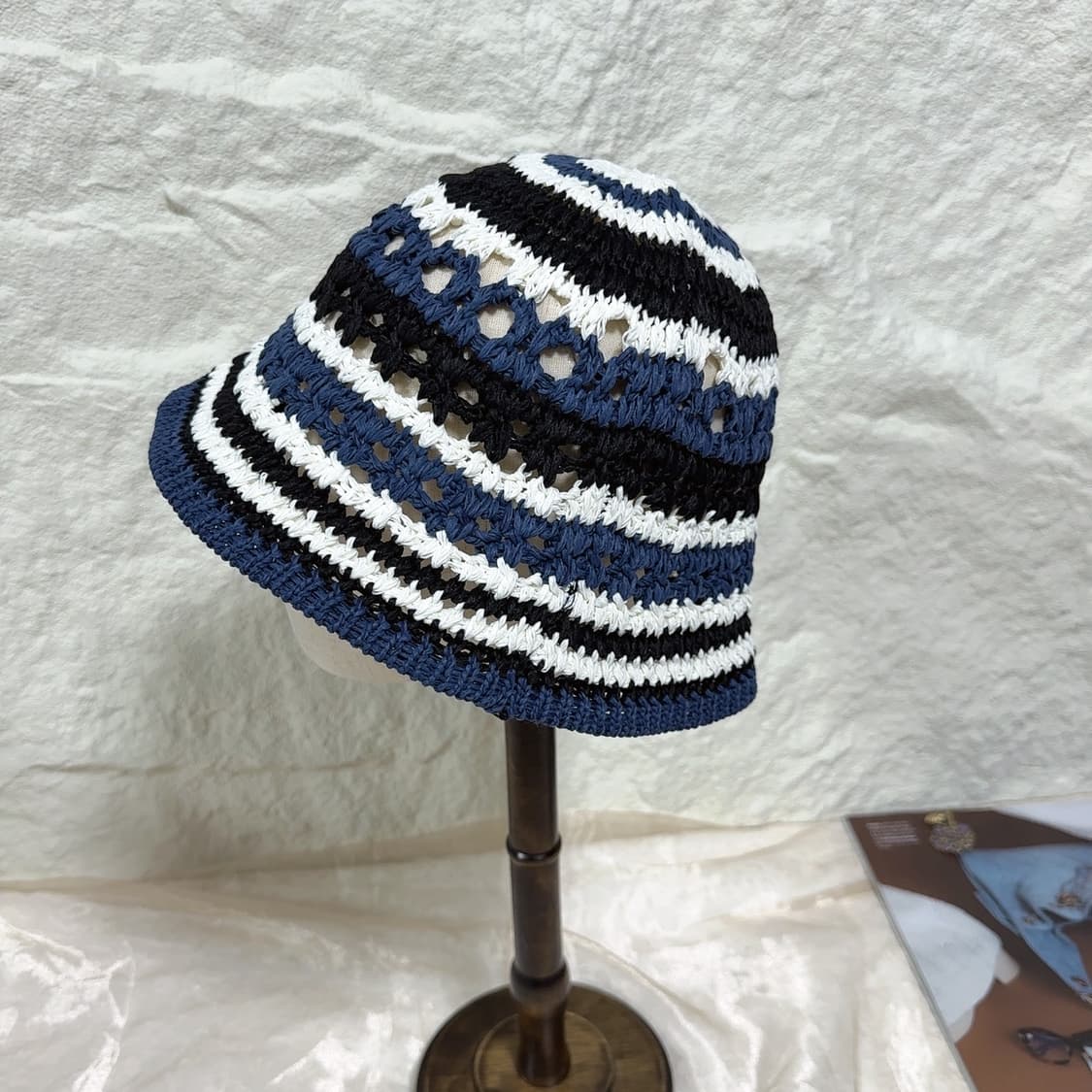 빈티지 스트라이프 벙거지 모자 상품이미지2