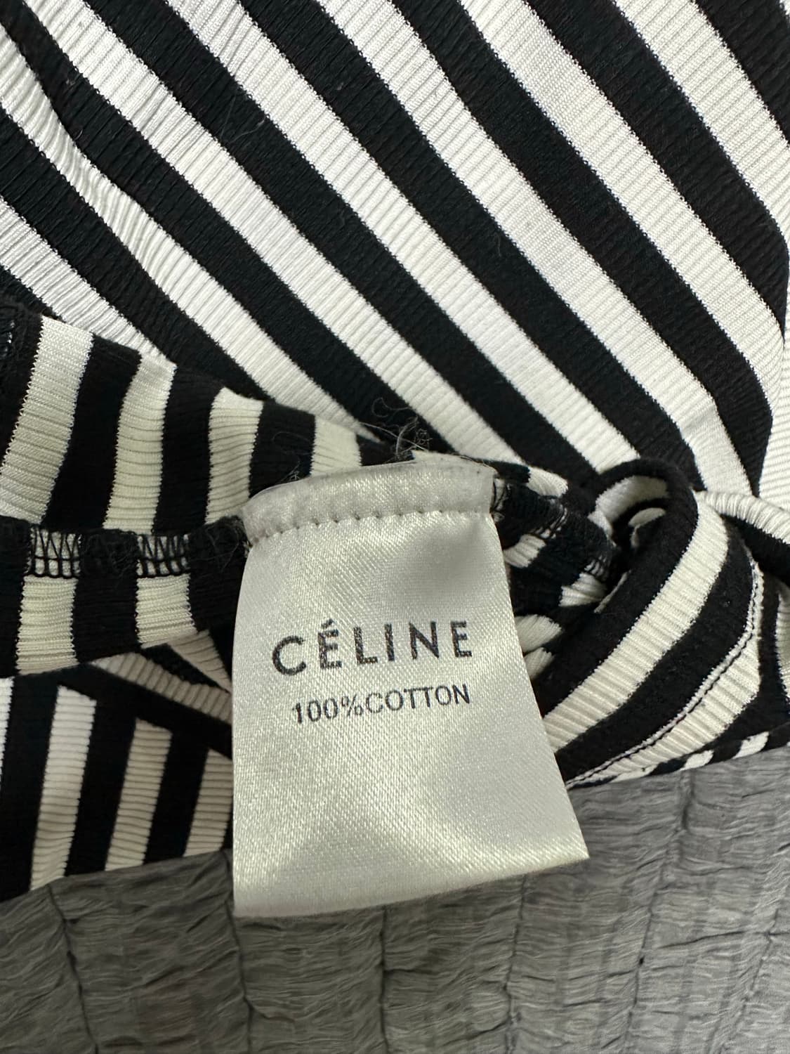 셀린느 스트라이프 반팔 카라티 상품이미지5