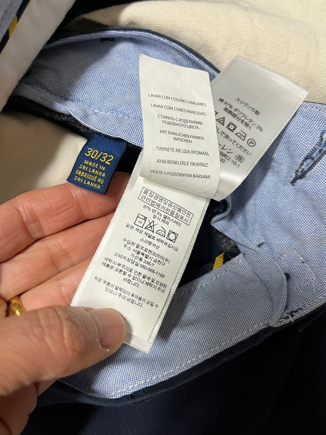 폴로 치노 팬츠 네이비블랙포니 상품이미지9