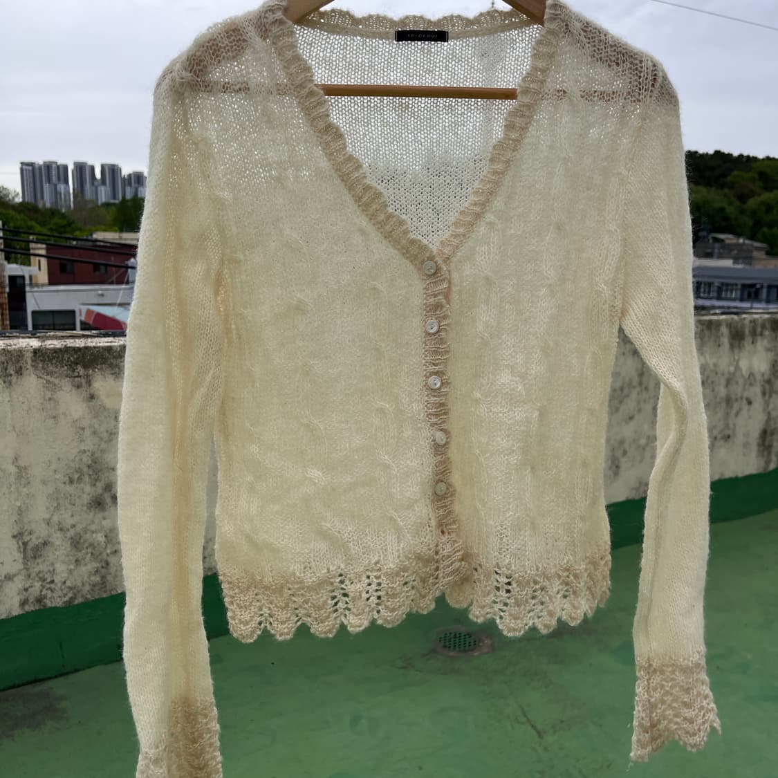 Fairycore Lace Detail Sheer Knit 상품이미지2