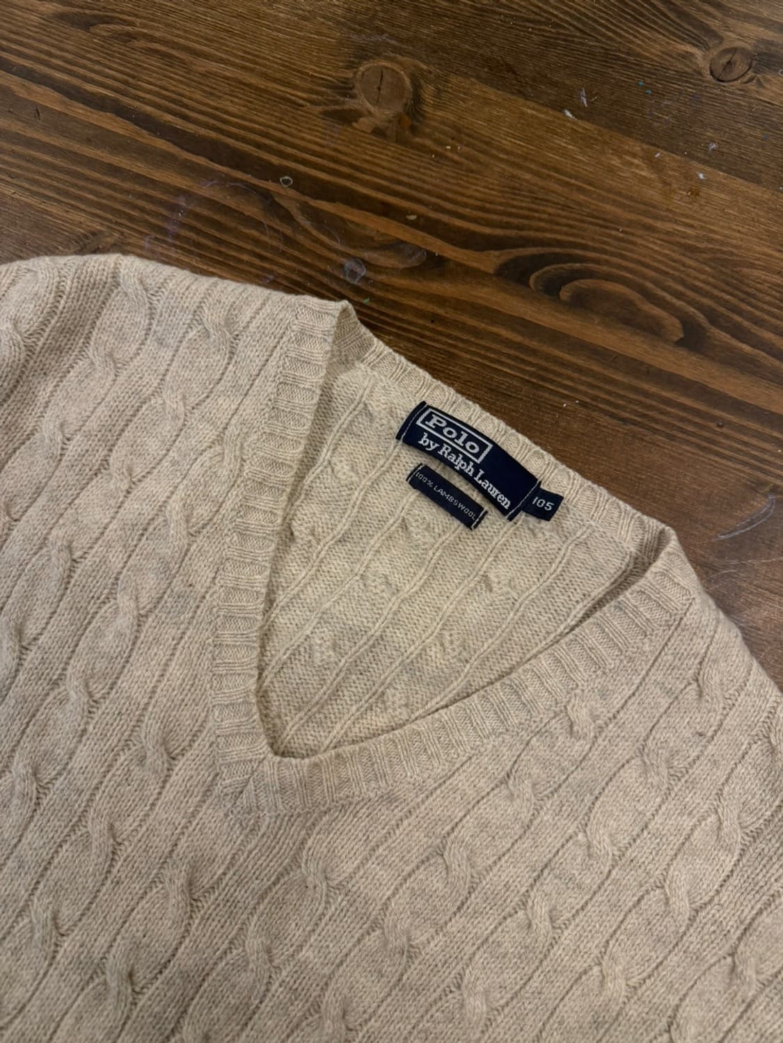 폴로 랄프로렌 램스울 케이블 니트 100 상품이미지7