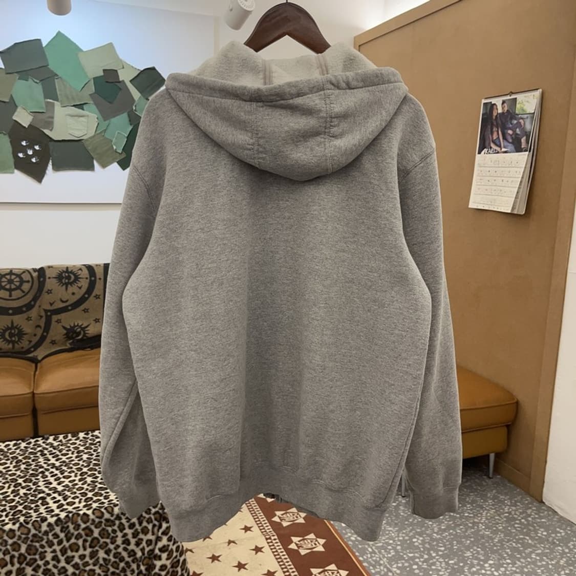 칼하트 베이직 빈티지 캐주얼 오버핏 기모 집업 M C09234 상품이미지4