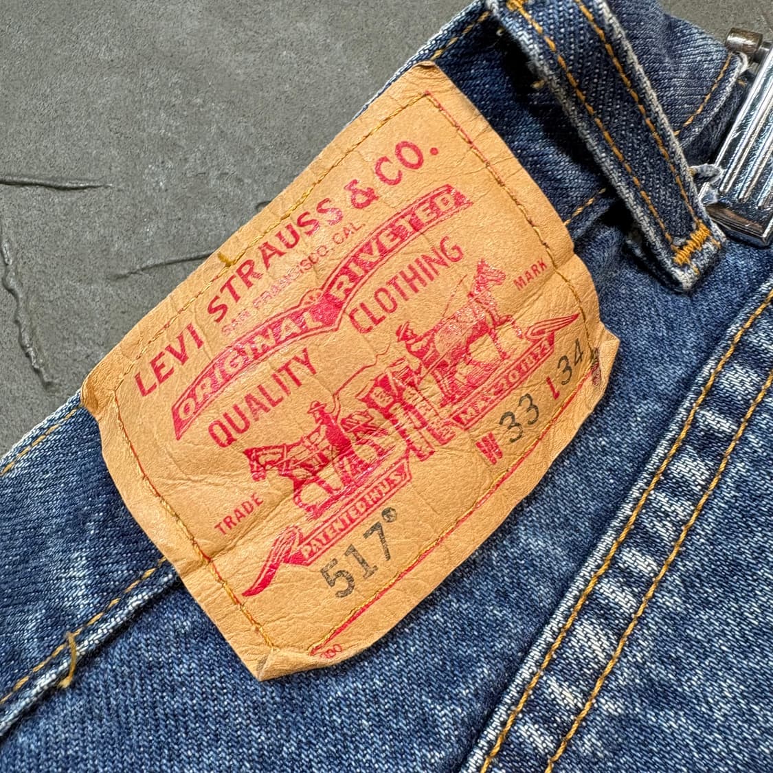 [33X34] LEVI's 리바이스 517 중청 데님 팬츠 상품이미지7