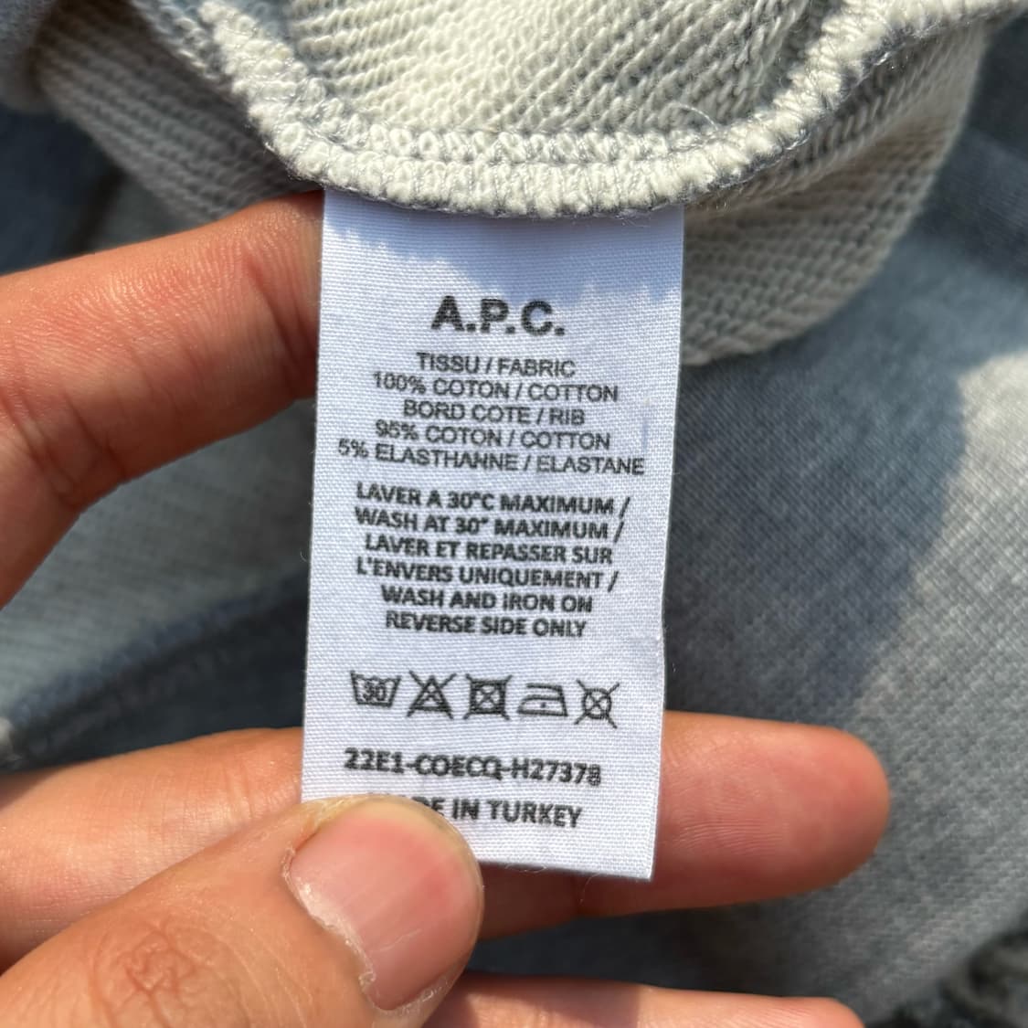 A.P.C 아페쎄 스펠로고 스웻셔츠 상품이미지5