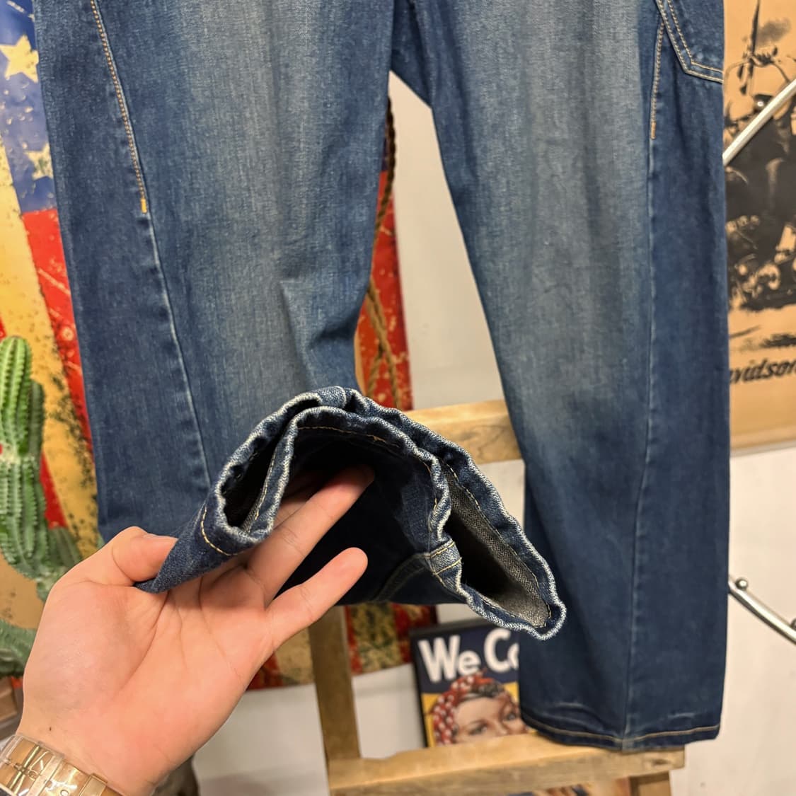 00s 리바이스 워크웨어 라인 빈티지워싱 부츠컷 데님팬츠 N185 상품이미지4