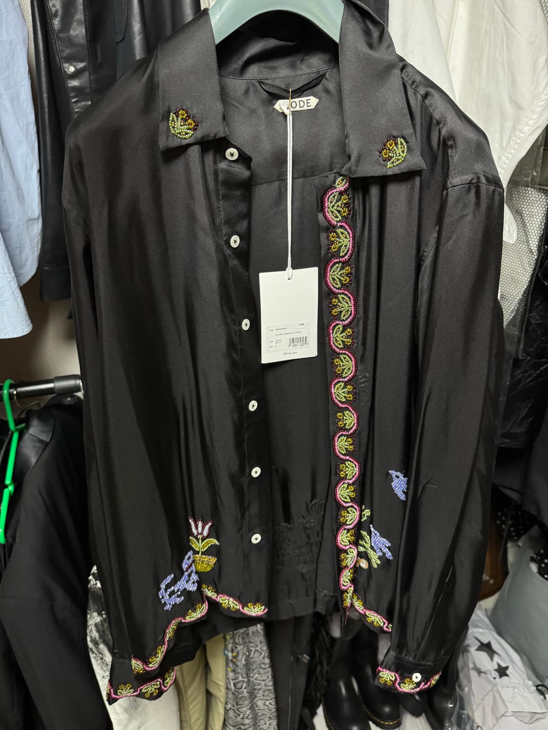 [S 사이즈] 보디 (BODE) 가든 샘플러 롱슬리브실크 셔츠 (새상품) 상품이미지1