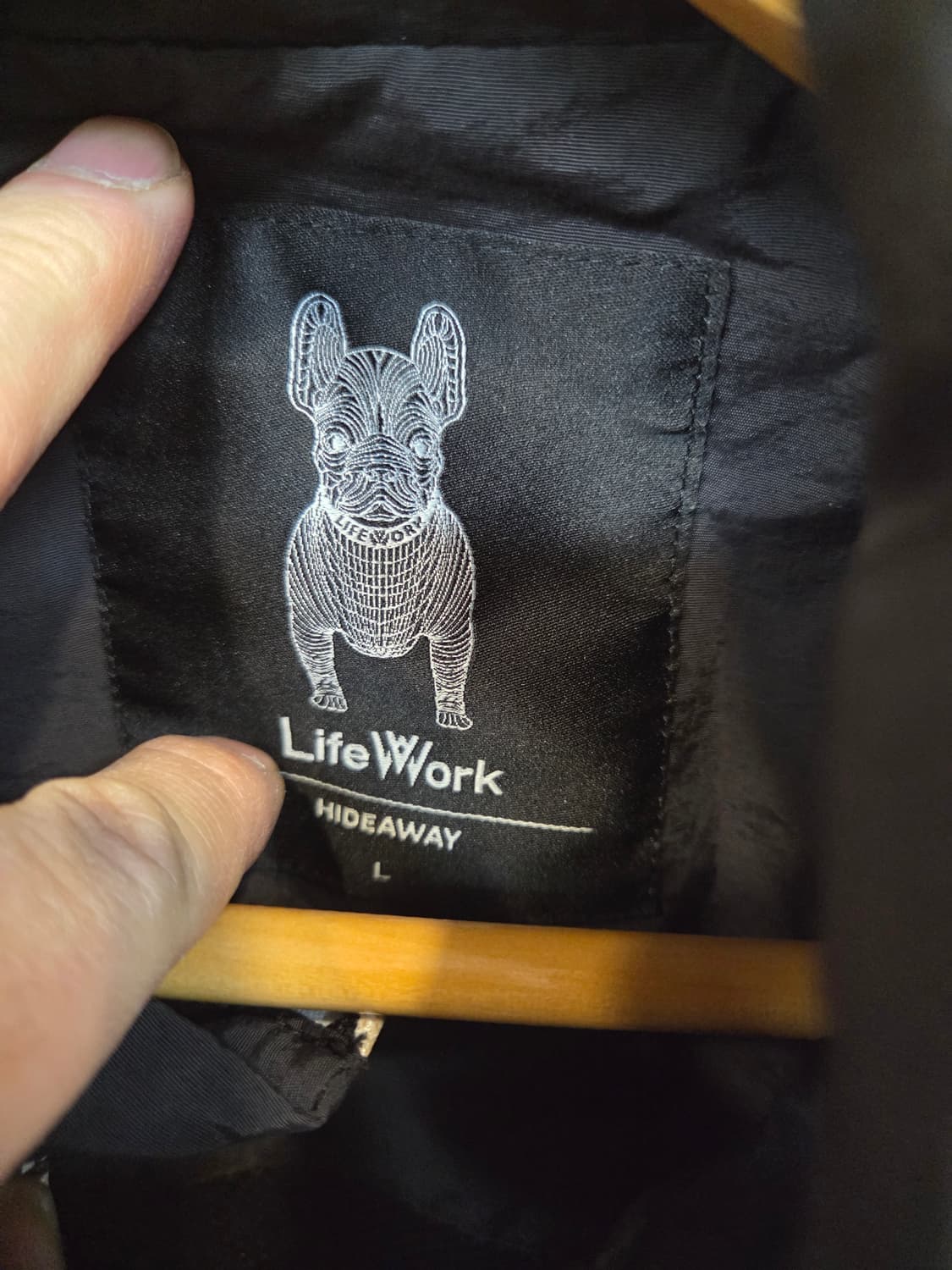 라이프워크 테잎로고 레터링 바람막이 집업자켓 L 상품이미지3