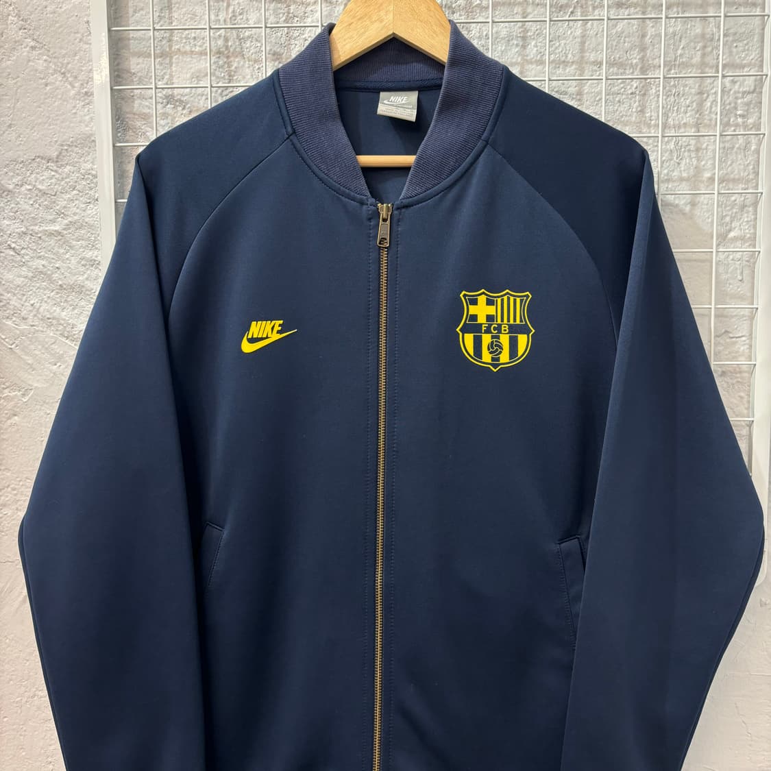 00s 나이키 올드스쿨 FC 바르셀로나 네이비 트랙탑 져지 M 상품이미지3
