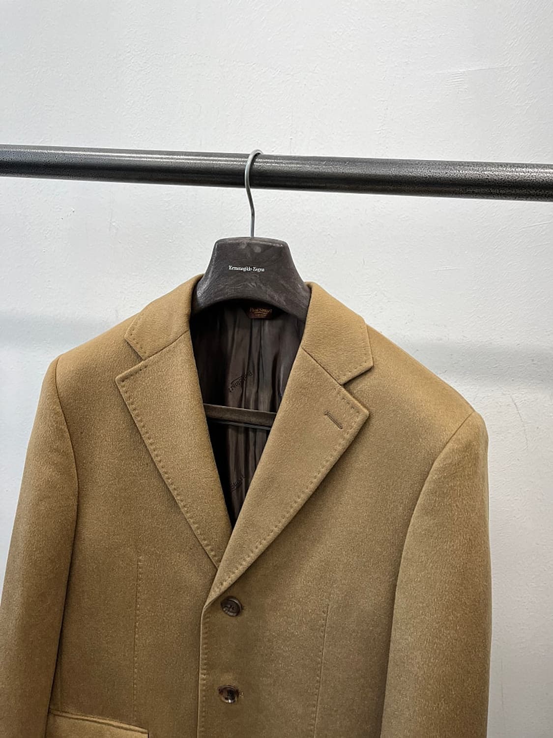 95) 폴스튜어트 카멜 캐시미어100% 코트  상품이미지4