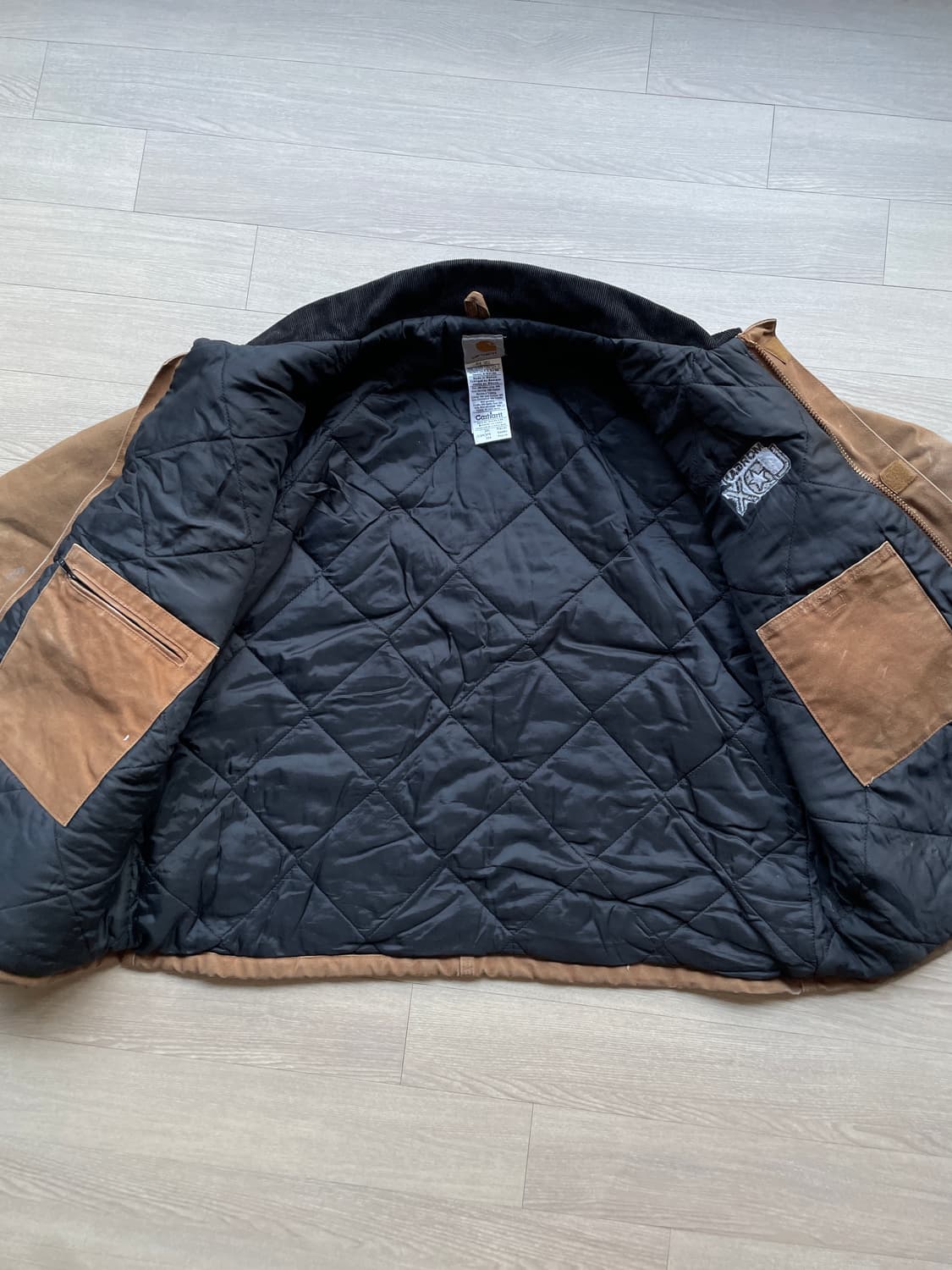 칼하트 J22 BRN 브라운 디트로이트 아크틱 자켓 빈티지 상품이미지8