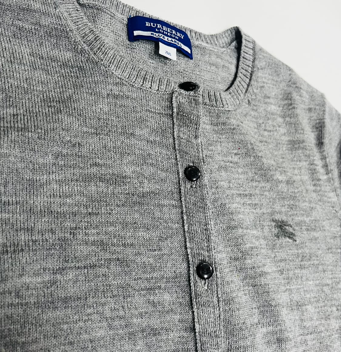(앙상블 세트)버버리 블루라벨 그레이 가디건 니트 앙상블 세트 상품이미지3
