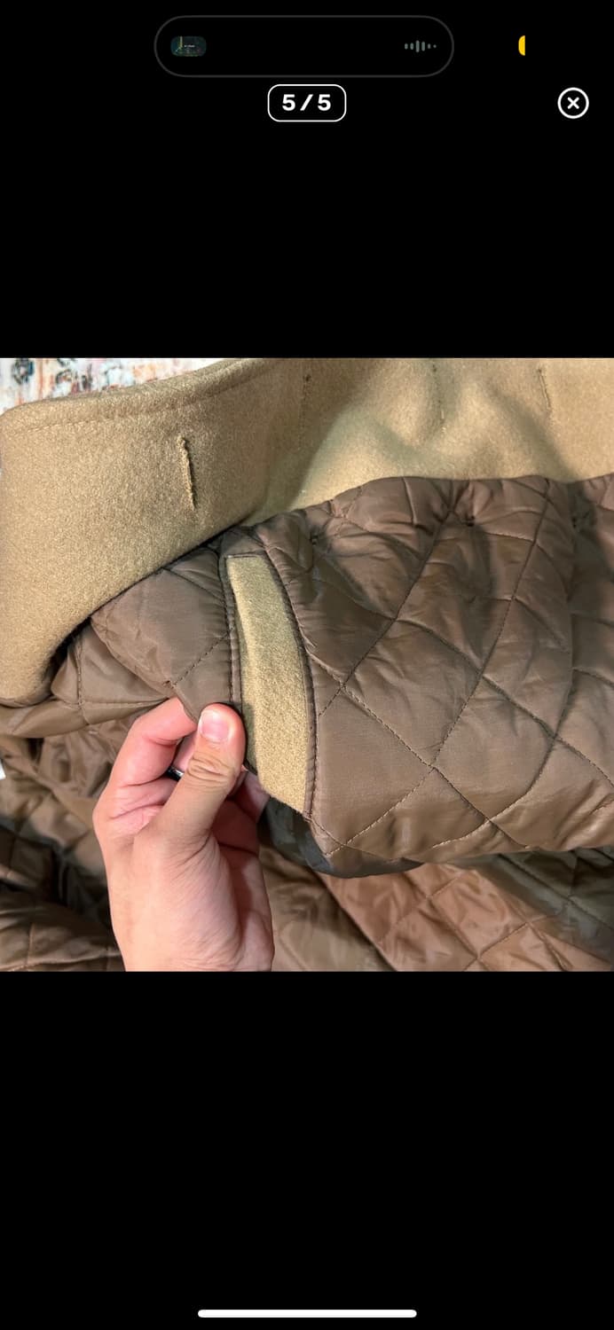 [L] made in usa 00s 쇼트 미해군 베이지 피코트 상품이미지5