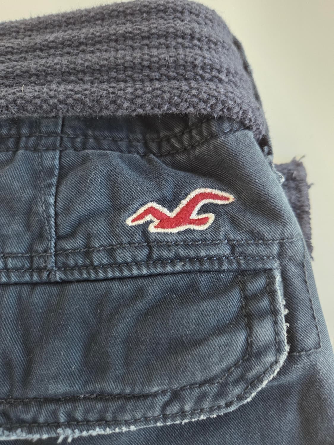 홀리스터 벨티드 카고 반바지 네이비 32 상품이미지3