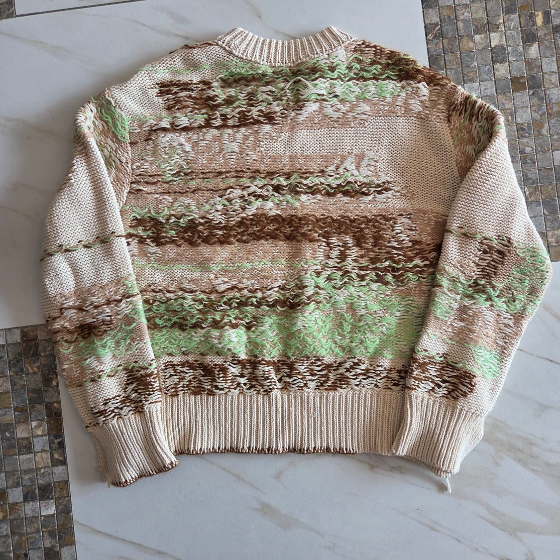 앤더슨벨 델라 인타샤 크루넥 스웨터 베이지 상품이미지5