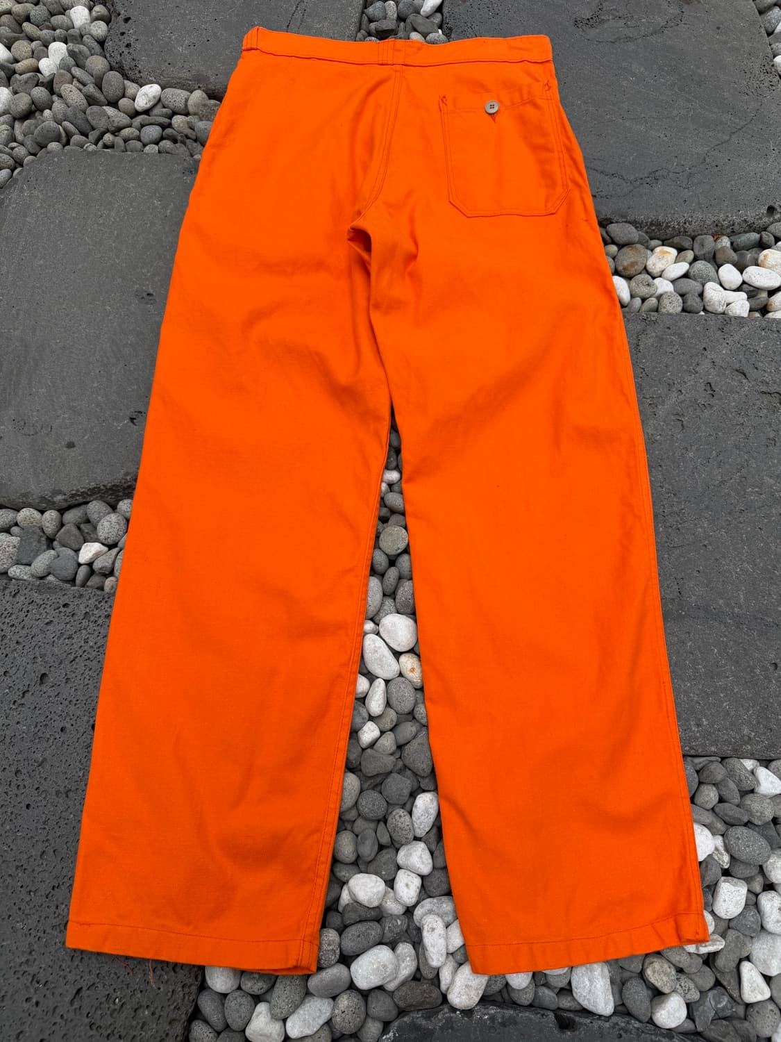 DEADSTOCK 70s MACOBER 데드스탁 오렌지 프렌치워크팬츠 상품이미지2