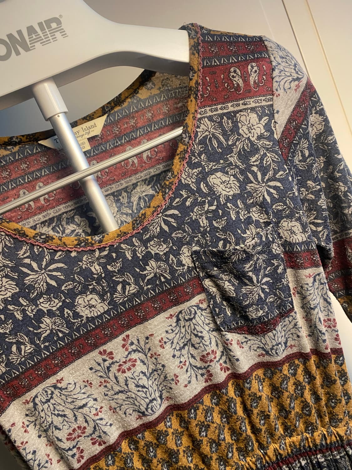 써스데이 아일랜드 패턴 롱 원피스 S 상품이미지2