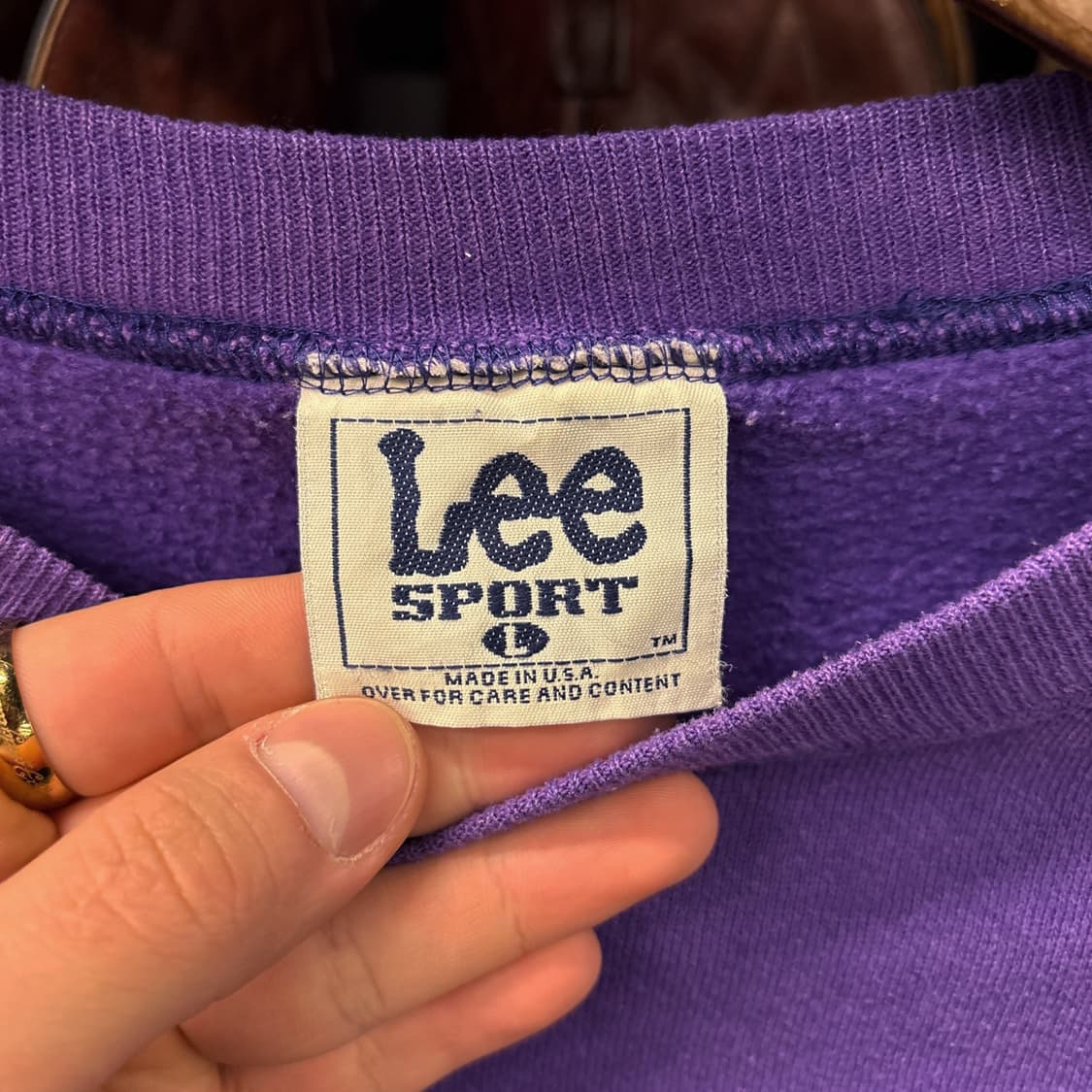 90s 리 스포츠 NFL 미네소타 바이킹스 퍼프 프린팅 스웻셔츠 N786 상품이미지7