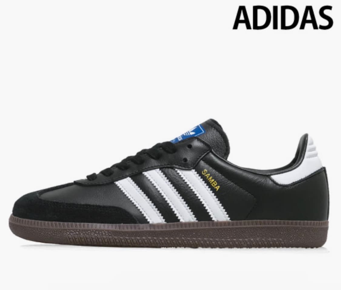 아디다스 공용 스니커즈 삼바 OG 블랙 화이트 검 상품이미지1