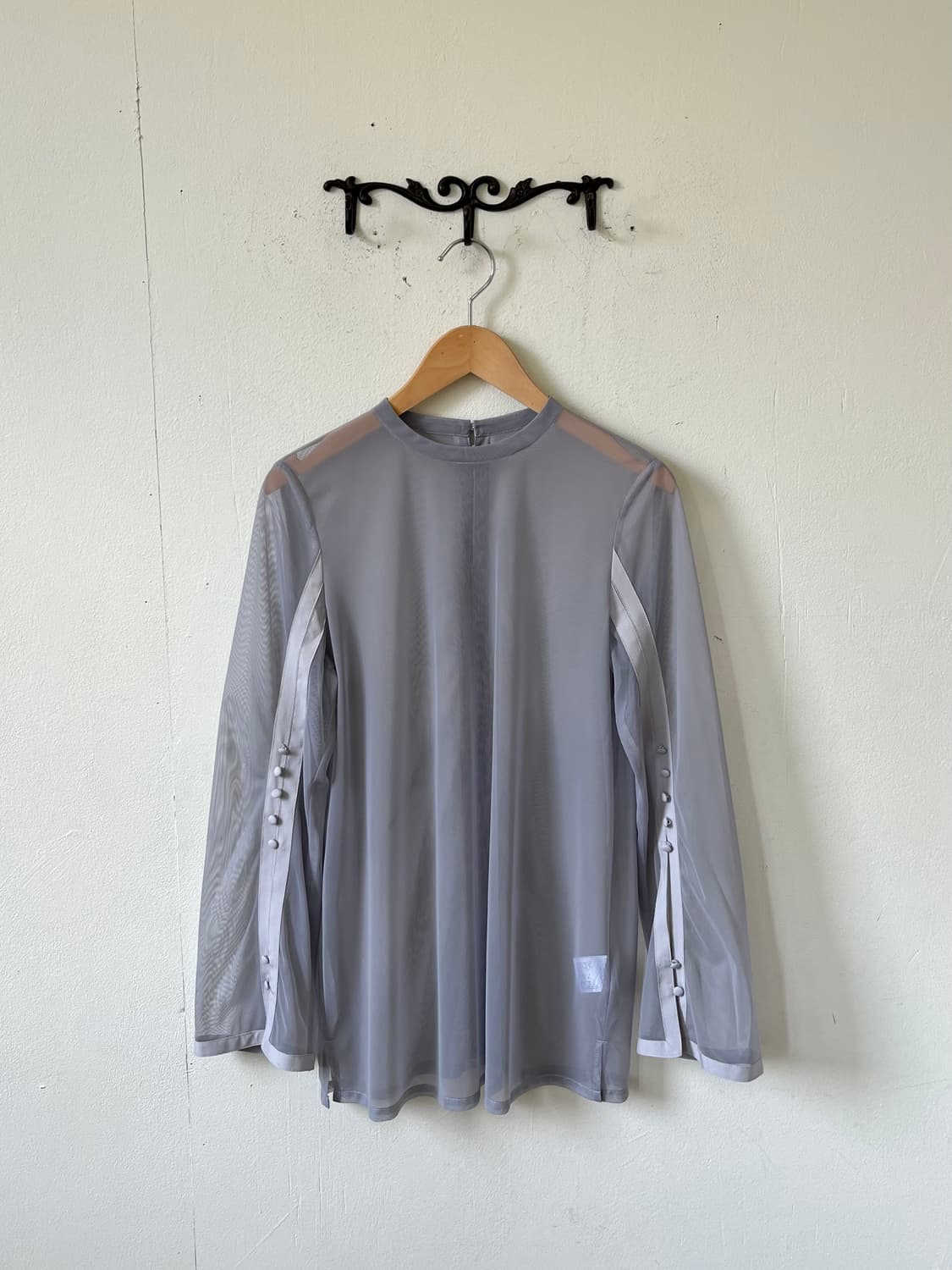Japan vtg 시스루 트랙 탑 상품이미지1
