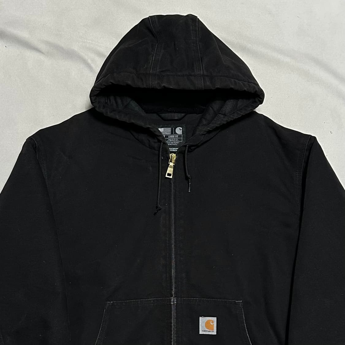 XL 칼하트 액티브 블랙 후드 자켓 상품이미지1