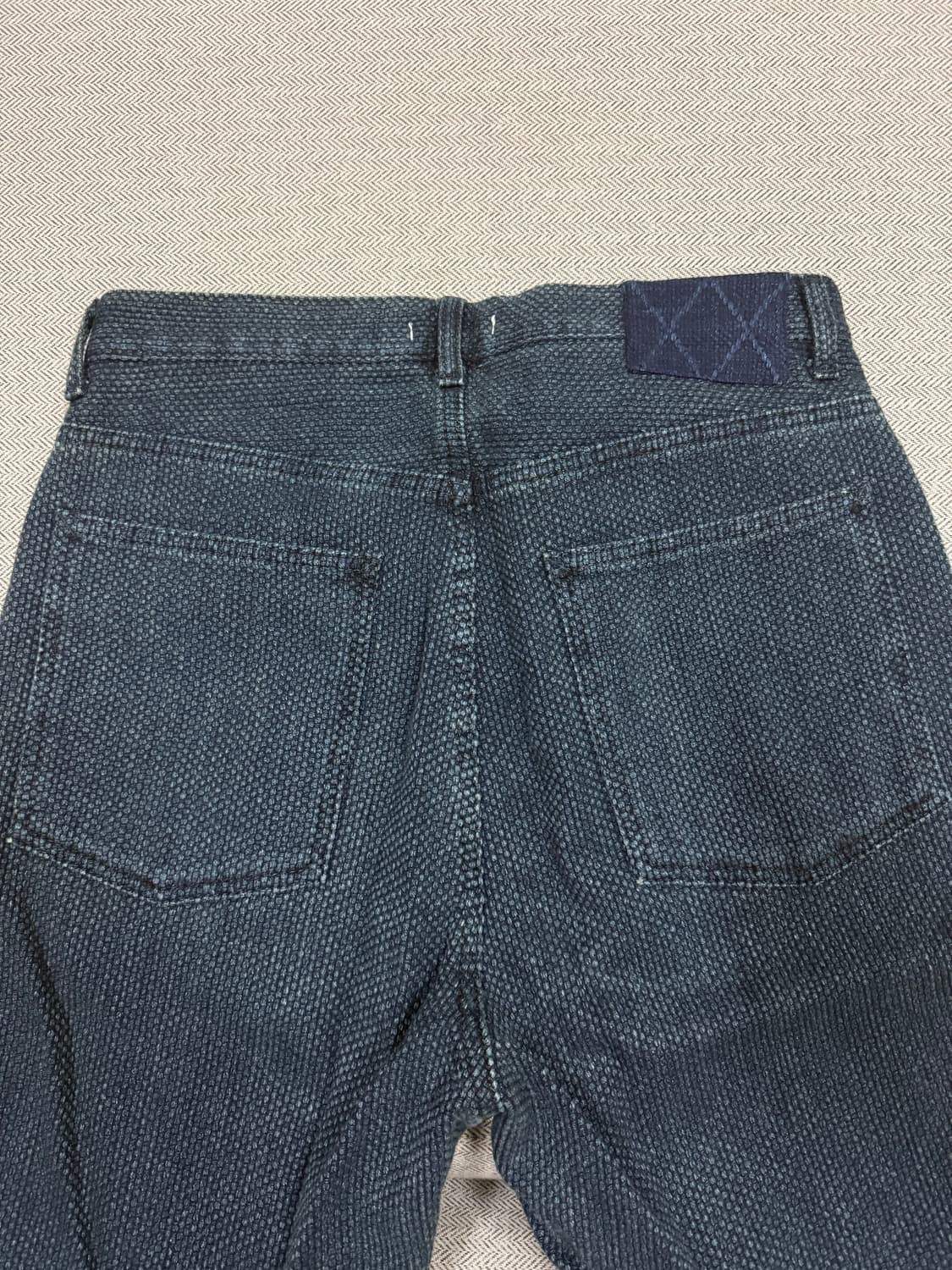 Kibata 사시코 팬츠 올드 블루 상품이미지3