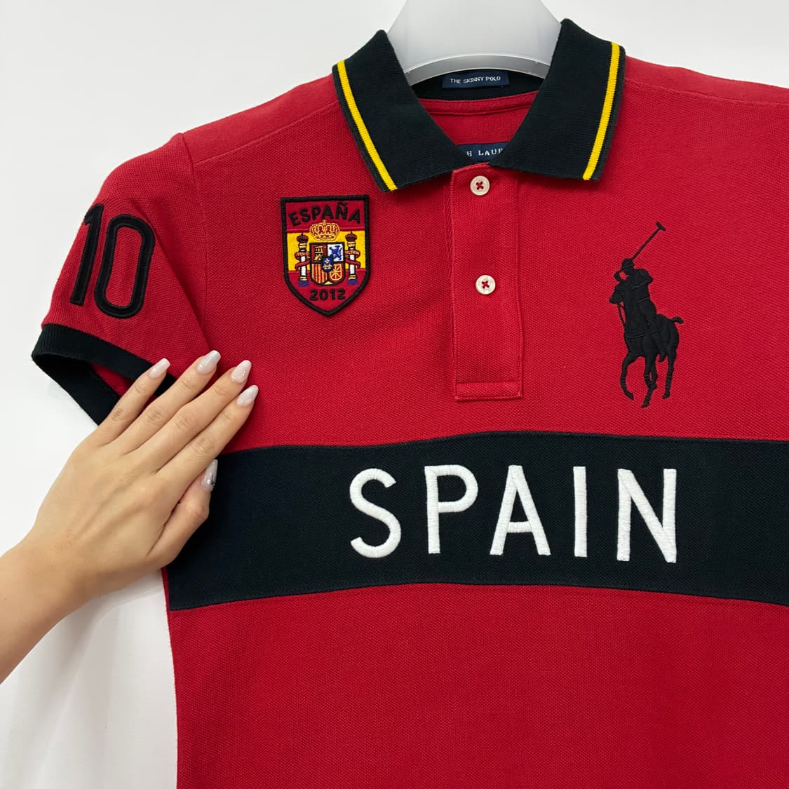 폴로 랄프로렌 빅포니 치프키프 딱붙핏 스페인 카라 반팔 티셔츠 상품이미지5