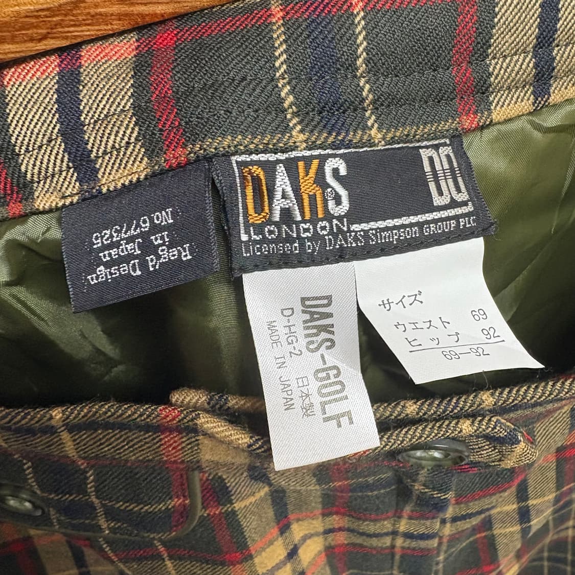 DAKS 닥스 울 와이드 버뮤다 팬츠 (made in JAPAN) 상품이미지4