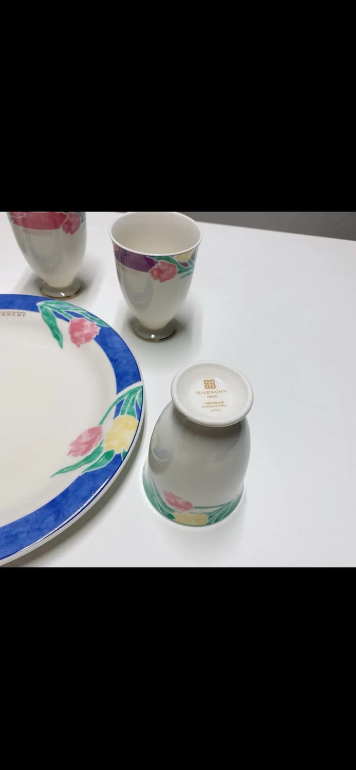 지방시 플라워 그릇 컵 세트 접시 상품이미지6