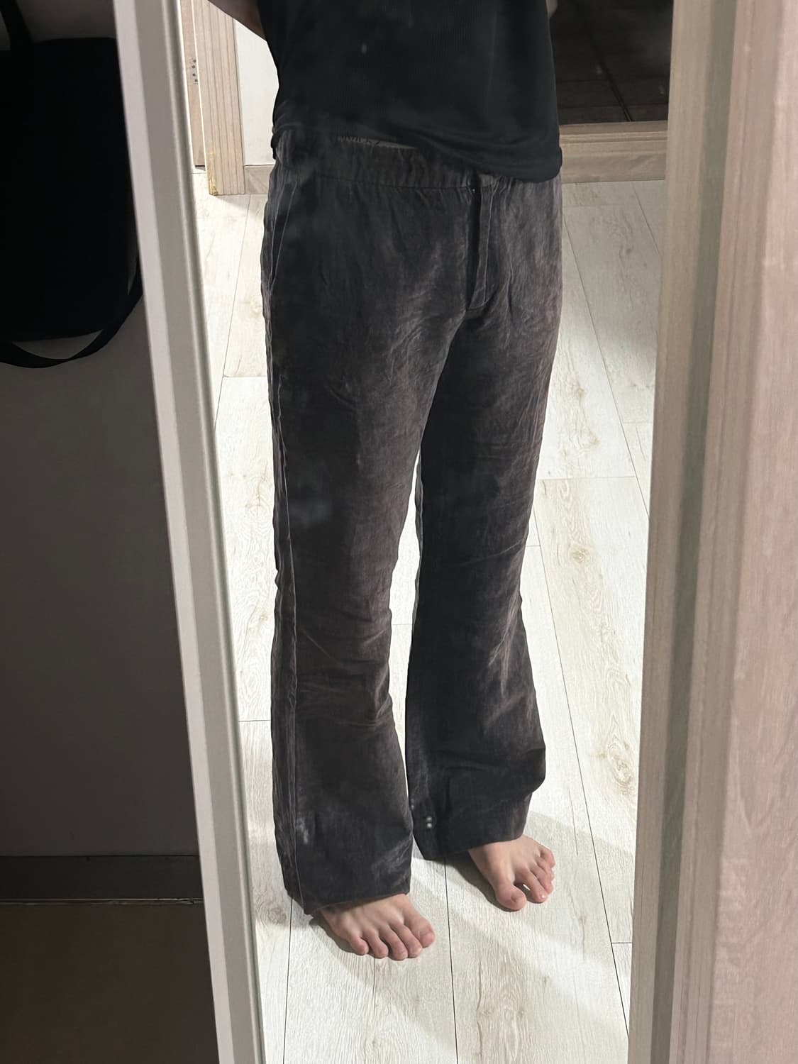 Yang Li 플레어 트라우저 벨벳 40 상품이미지4